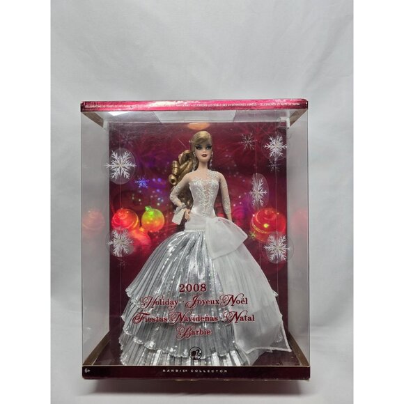 Mattel Other - Mattel 2008 Holiday Barbie Collectable Doll Celebrating 20 Years Of Holidays NEW